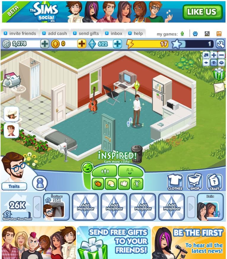 The Sims Social Cover