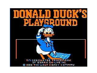 Donald Duck's Playground Cover